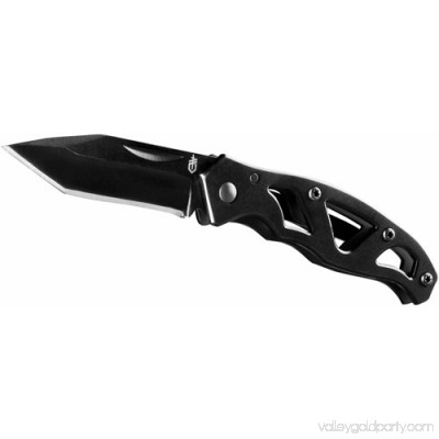 Gerber Mini Paraframe Black Fine Edge Tanto Blade Clip Folding Knife 552293803
